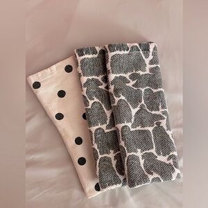 3 Cute Shaggy Dog/Polka Dot Kate Spade Kitchen Towels